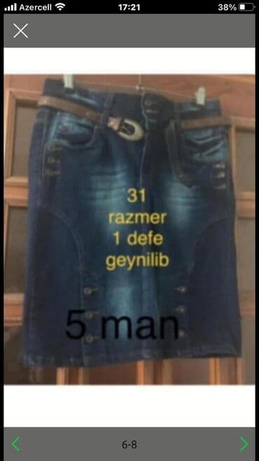 zamşa qadın donları: Gündəlik don, Midi, M — 3