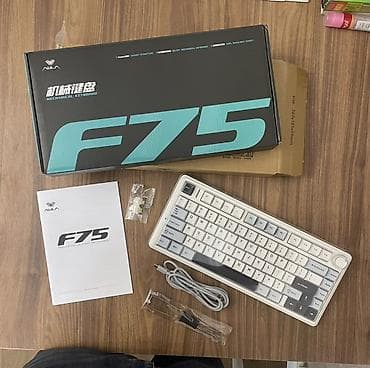 Modemlər və şəbəkə avadanlıqları: AULA F75 mexaniki klaviatura - 75% lay‑out (84 düymə) – yığıcam — 1