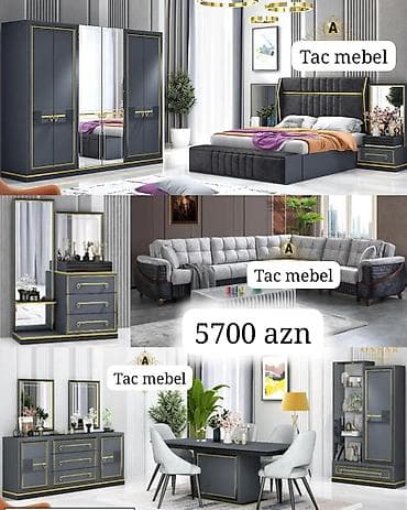 mebel yataq desti: Tac Mebel – Komplekt mebel dəstləri 1) Dəst 1 – 6500 AZN - Yataq — 7