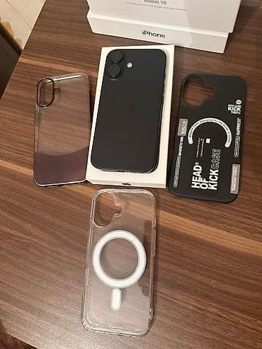 irsad iphone 13: IPhone 16, 128 GB, Qara, Zəmanət, Simsiz şarj, Face ID — 6