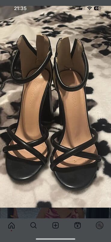 Ölçü: 37, rəng - Qara, İşlənmiş