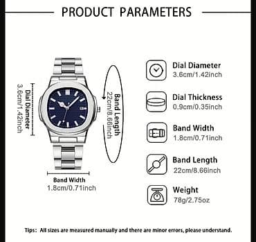 irşad electronics saatlar: Kvars mexanizmlə kişilər üçün elegan qol saatı - Korpus və qolbaq — 6