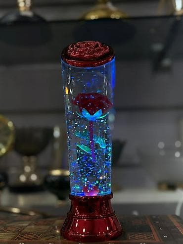 Постельное белье: Məhsul: LED işıqlı dekorativ “gül lava lampası” Gül işıqlı suvenir — 2