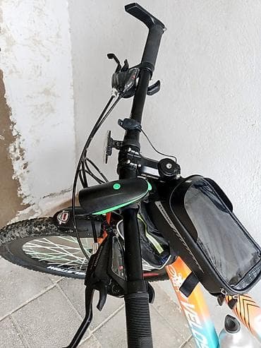 Velostrim dağ velosipedi - Çərçivə: yüngül alaşımlı, turkuaz-narıncı — 2