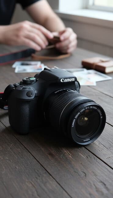 fotoqraf: Canon EOS 2000D fotoaparat + EF‑S 18‑55mm III obyektiv + 128GB SanDisk — 1