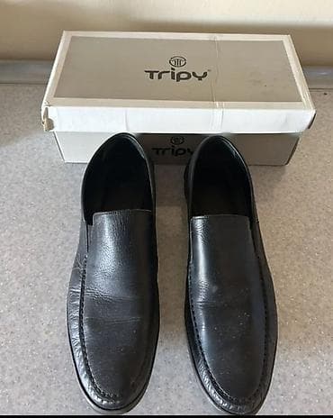 Tripy kişi mokasinləri - Rəng: qara - Model: slip-on (bağsız) — 3