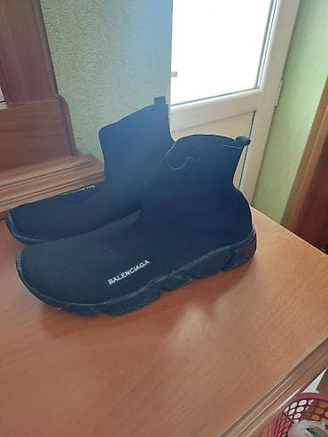 krosovka: Balenciaga Speed Trainer tipli kişi/qadın krossovkası – qara rəng — 3