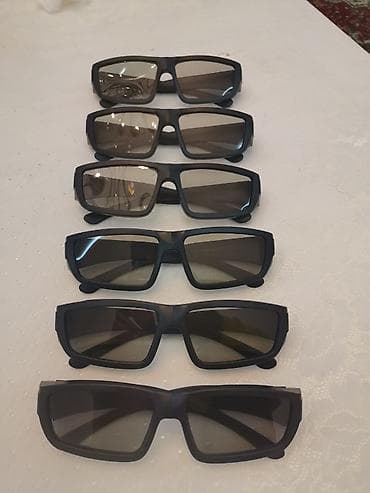 Kompüter, noutbuk və planşetlər: 3D polarized TV eynəkləri. 6 ədəd eynəklər işlədilməyib. Yenidir — 3