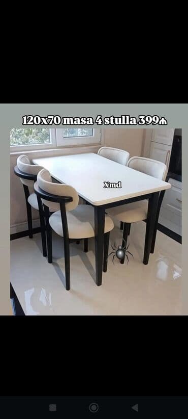oturacaq dəstləri: Masa 4 oturacaq — 1