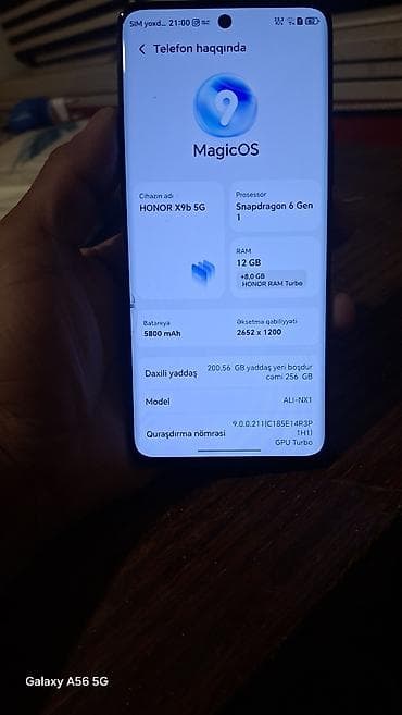 honor x9b adapter: Honor X9b, 256 GB, rəng - Qara — 3