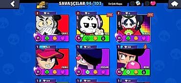Şəxsi əşyalar: Brawl Stars hesabı – yüksək səviyyəli, zəngin kontentli Əsas — 2