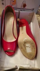 4xl nece razmerdi: Tuflilər, Ölçü: 38, rəng - Qırmızı, Yeni — 7