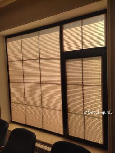 günəş projektor: Plisse pərdə sistemi - Şaquli çərçivəli, panjura tipli plisse — 1