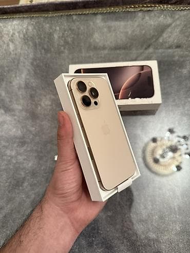 dubay telfon: IPhone 16 Pro, 256 GB, Desert Titanium, Face ID — 8