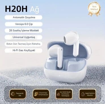 uşaq ucun qulaqcıq: Yeni Simsiz (Bluetooth) Qulaqcıqlar, HP, rəng - Ağ — 1