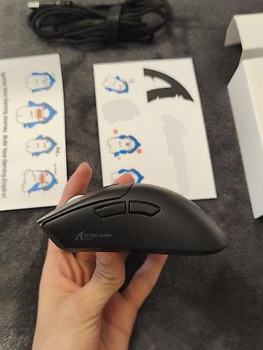 mini pc computer: Attack Shark Model R1 oyun siçanı - Üç rejim: kabel (USB‑C), 2.4 GHz — 2