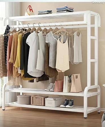 qoşqu ev: Asılqan paltar **🧥 Premium Dəmir Asılqanlı Stend** Qalın metal — 2
