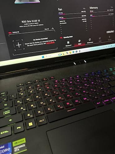 core i9: İşlənmiş ASUS ROG, 18 ", Intel Core i9, 1 TB, Ünvandan götürmə, Pulsuz çatdırılma, Ödənişli çatdırılma — 6