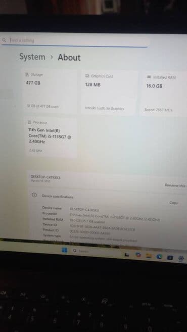 ipad 11: : - Prosessor: Intel Core i5-1135G7 (11-ci nəsil, 2.4 GHz) - Qrafika — 6