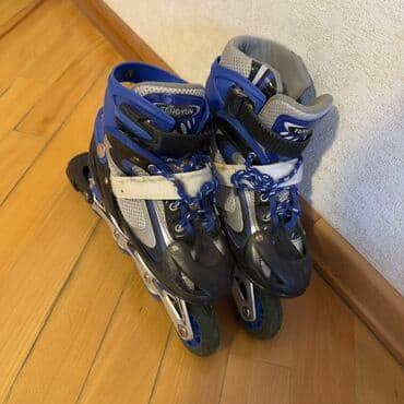 uşaqlar üçün tekerli krosovkalar: Uşaq/yeniyetmə üçün tənzimlənən inline konki (roller skeyt) - Brend — 2