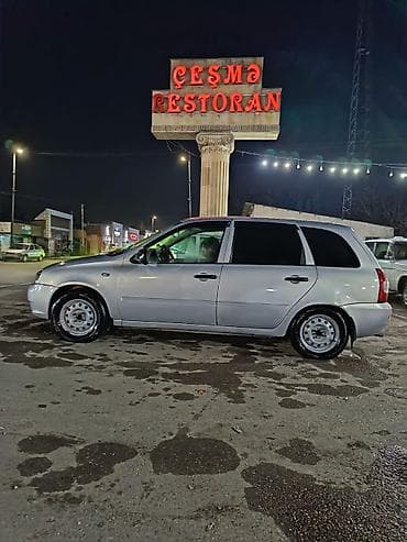 vaz 2017: LADA Kalina Universal (station wagon), gümüşü rəng. - Kuzov: 5 qapı — 1