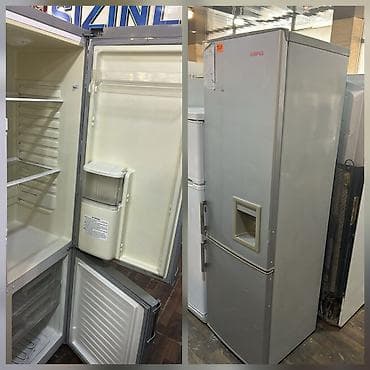 İşlənmiş 2 qapılı Beko Soyuducu Satılır, rəng - Boz, Dispenserli