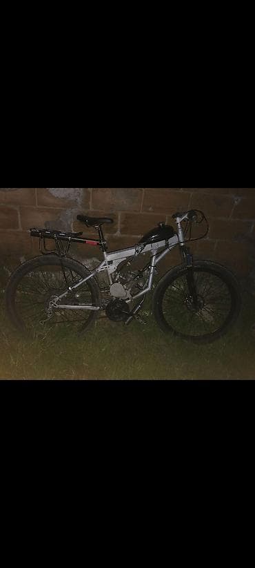 turbo az moped: Benzin mühərrikli velosiped moto - Dağ velosipedi şassisi üzərində — 3