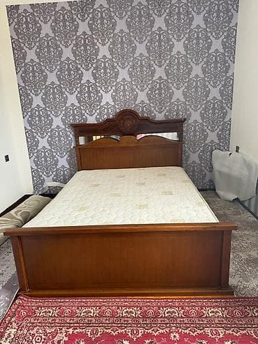 İşlənmiş, İkinəfərlik çarpayı, Bazasız, Matras ilə, Siyirməsiz — 3