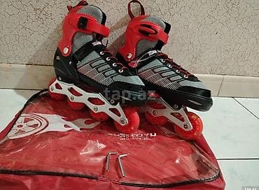 Təkərlı paten (inline skates) -ölçü:38/42 - Rəng: qırmızı/qara-gümüş - — 1