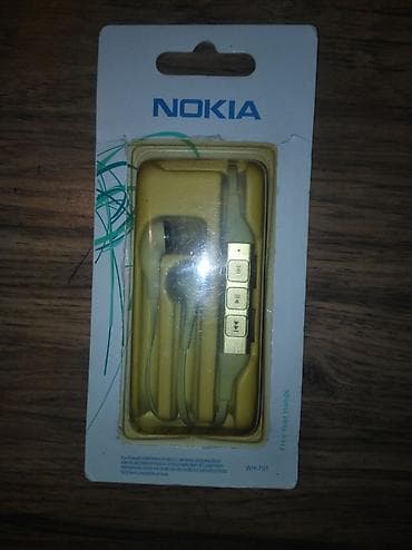 Mikrofonlar: Yeni Simli Qulaqcıqlar, Nokia, rəng - Ağ — 1