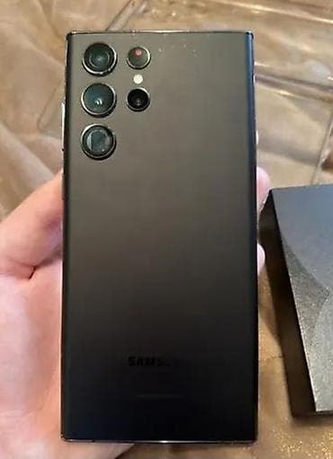 soyuducu topdan satis: Samsung Galaxy S22 Ultra, 128 GB, rəng - Qara, Barmaq izi, Face ID — 1