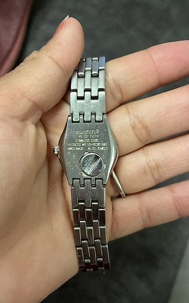 İşlənmiş, Qol saatı, Swatch, rəng - Gümüşü — 2