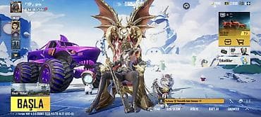 PUBG Mobile hesabı – zəngin kosmetik kolleksiya və nadir görünüşlər