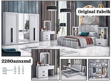 Yataq otağı dəsti – “Original Fabrik” istehsalı Komplekt: - Dolab: 6