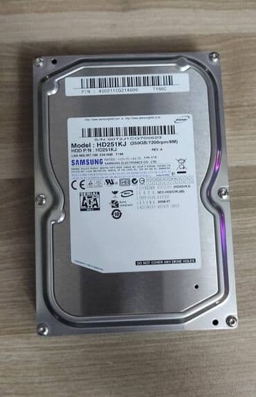 Daxili Sərt disk (HDD) Samsung, 240 GB, 7200 RPM, 3.5", İşlənmiş