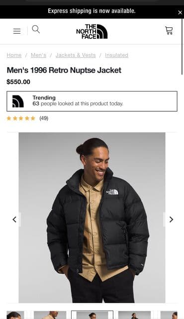 dəri zamşa kişi gödəkçəsi: Kurtka, Bomber, Yaz, The North Face — 6