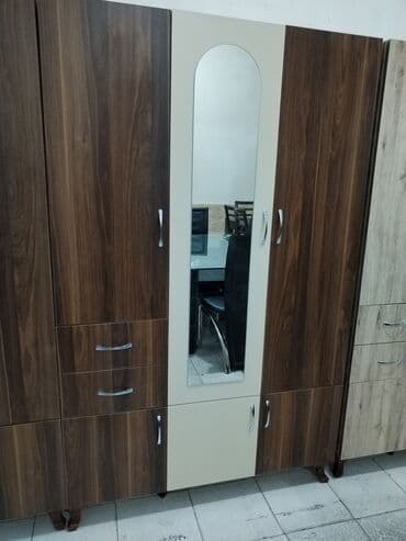 горка для посуды: Новый, Распашной, 3 двери Прямой шкаф, Шкаф-вешалка, Азербайджан — 2