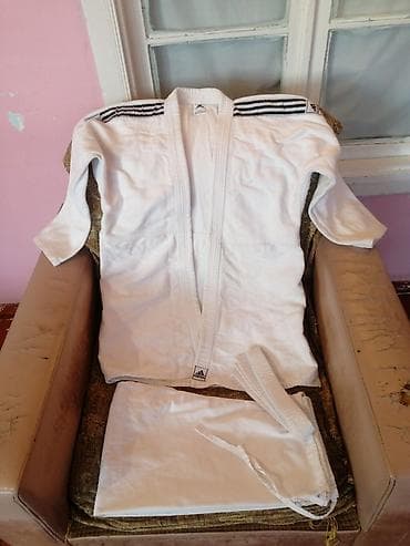 salvar: İdman dəsti, Adidas, Standart, rəng - Ağ — 9