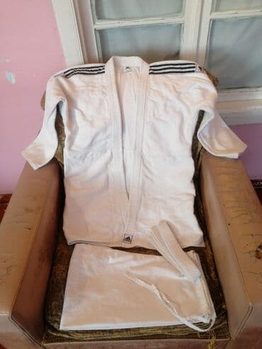 qaqa desti: Мужской спортивный костюм, Adidas, M, цвет - Белый — 4