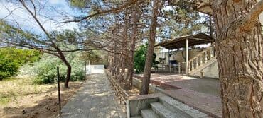 kiridit ev: Sahəsi geniş, yaşıllaşdırılmış həyəti olan bina. Həyətdə ağaclar — 2