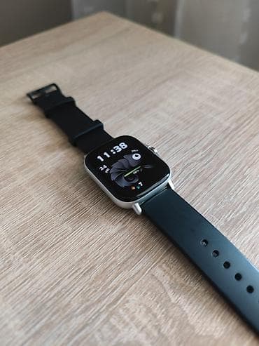 Elektronika: Amazfit GTS seriyasına aid ağıllı saat - Rəng: gümüşü korpus, qara — 1