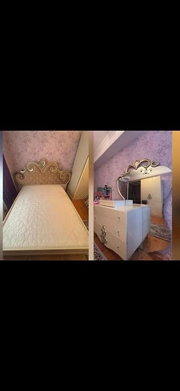 кравать: Односпальная кровать, Комод — 1