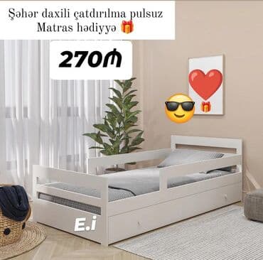 крават: Yeni, Təknəfərlik çarpayı — 1
