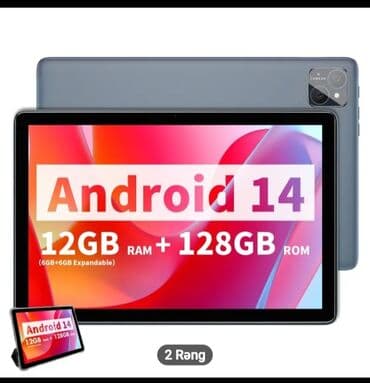 hisense 12: Android 14 planşet Əsas xüsusiyyətlər: - Operativ yaddaş: 12 GB (6 GB — 1