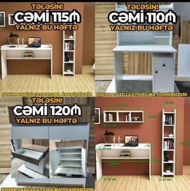 ifadə yazı mətnləri: Yazı masası, Yeni, Açılmayan, Laminat, Dördbucaq masa — 1