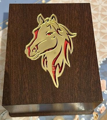 cay desti: Stəkanlar, rəng - Qızılı, Xrustal, 1 əd — 1