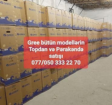 Kondisioner Gree, Yeni, 30-35 kv. m, Split sistem, Kredit var, Ödənişli quraşdırma
