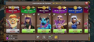 Clash of Clans hesabı 20 Səviyyə klan ilə birlikdə satilir. Hesabda