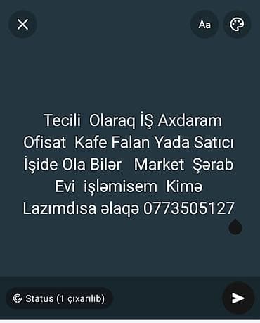 iş elanları bakı 2024: Təcili iş axdaram şərab evi zad olsa gelb işdiye bilerəm nefcilərdə — 1