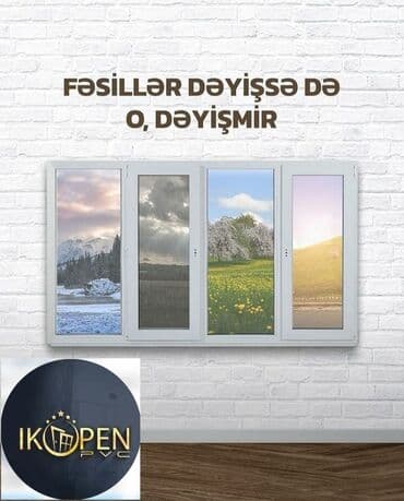 Evinizdən çıxmadan tək birzəngə pəncərə,qapıcam balkonnarın təmiri